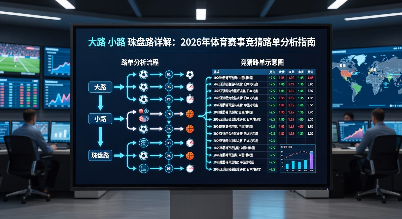 大路小路珠盘路：资深玩家解析足球盘口变化与投注策略